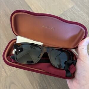 Gucci Polarized Rectangle Sunglasses